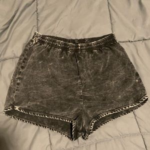 American apparel High waisted black shorts